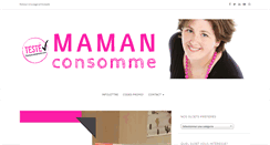 Desktop Screenshot of mamanconsomme.com